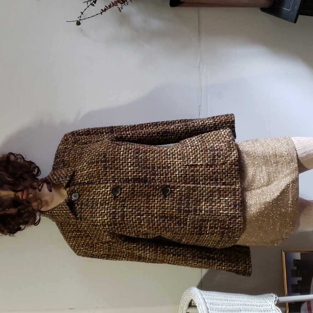 TAHARI  ARTHUR S LEVINE HOUNDSTOOTH BLAZER.